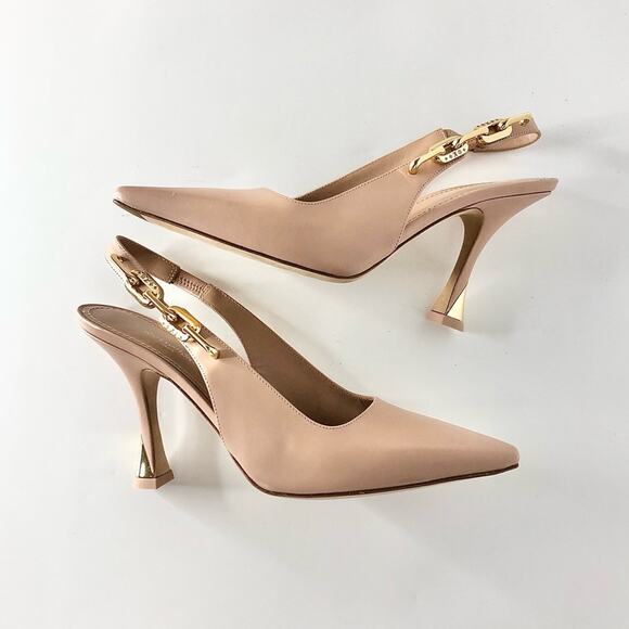 NIB Louis Vuitton Sparkle Slingback Pointed Toe Pumps 37 - Picture 4 of 11